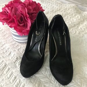 Black platform shoes